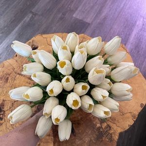 40 Faux Stemmed Tulips